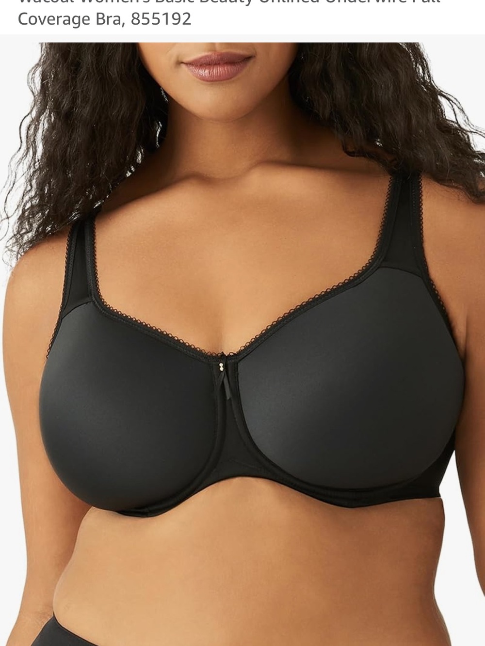 Black Wacoal Full Busted Underwire Minimizer Bra 36G
NWT